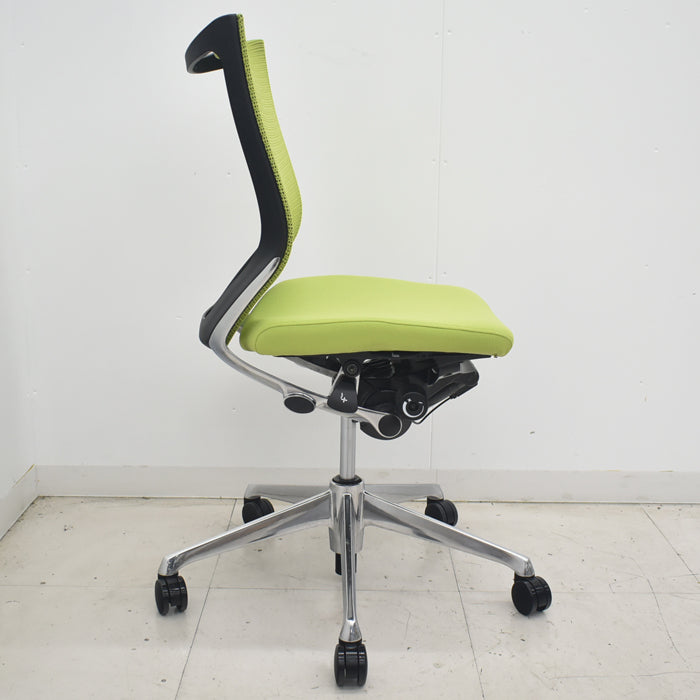 【中古】オカムラ バロン ローバック ポリッシュ脚 肘なし 2025072406【中古オフィス家具】