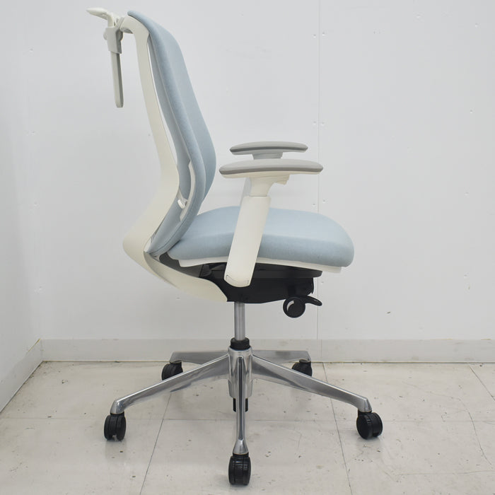 【中古】オカムラ シルフィー ハイバック 可動肘 バックカーブアジャスト 前傾機能 ハンガー 2021年製 2025072407【中古オフィス家具】