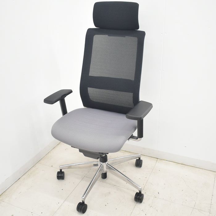 【中古】コクヨ エアフォート ヘッドレスト 可動肘 エアランバーサポート ポリッシュ 2025080402【中古オフィス家具】
