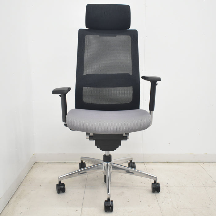 【中古】コクヨ エアフォート ヘッドレスト 可動肘 エアランバーサポート ポリッシュ 2025080402【中古オフィス家具】