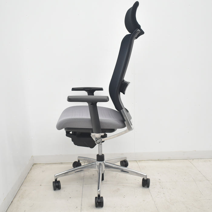 【中古】コクヨ エアフォート ヘッドレスト 可動肘 エアランバーサポート ポリッシュ 2025080402【中古オフィス家具】