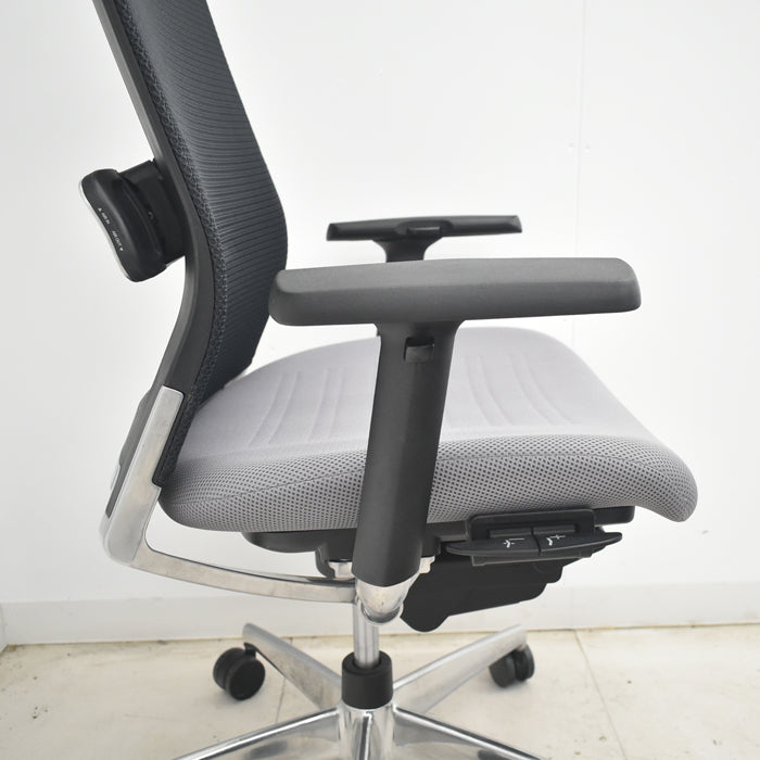 【中古】コクヨ エアフォート ヘッドレスト 可動肘 エアランバーサポート ポリッシュ 2025080402【中古オフィス家具】