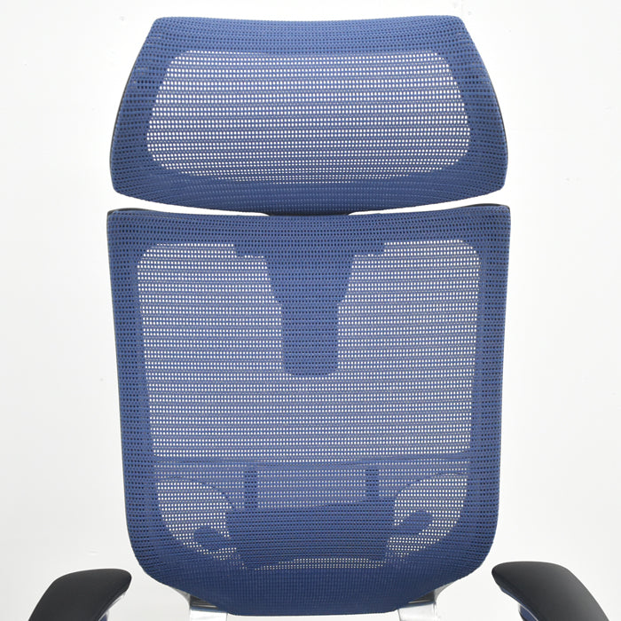【中古】オカムラ バロン エクストラハイバック 可動ヘッドレスト 可動肘 ポリッシュ ランバーサポート 2020年製 2025080607【中古オフィス家具】