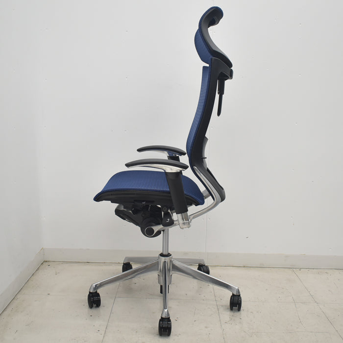 【中古】オカムラ バロン エクストラハイバック 可動ヘッドレスト 可動肘 ポリッシュ ランバーサポート 2020年製 2025080607【中古オフィス家具】