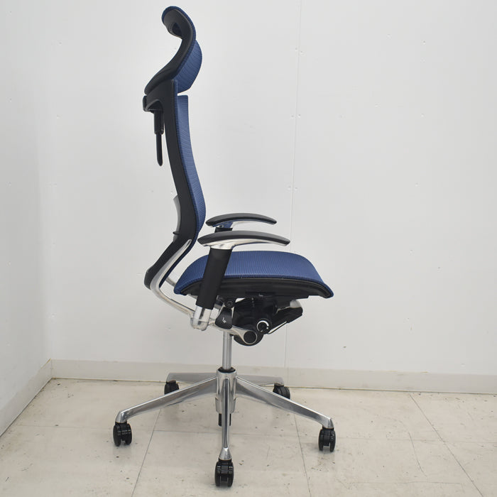 【中古】オカムラ バロン エクストラハイバック 可動ヘッドレスト 可動肘 ポリッシュ ランバーサポート 2020年製 2025080607【中古オフィス家具】