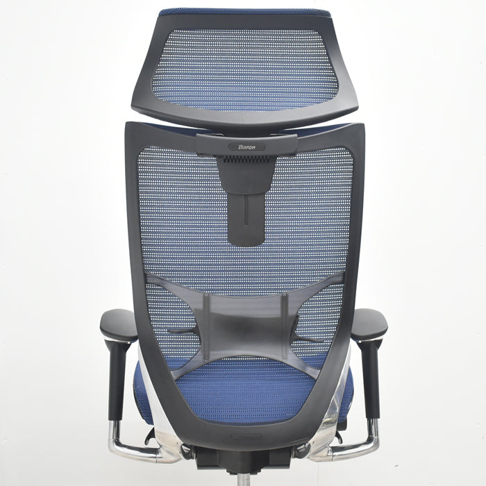 【中古】オカムラ バロン エクストラハイバック 可動ヘッドレスト 可動肘 ポリッシュ ランバーサポート 2020年製 2025080607【中古オフィス家具】