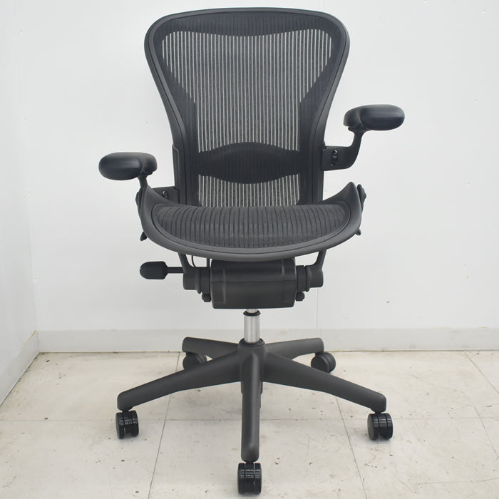 【中古】ハーマンミラー アーロンチェア Bサイズ フル装備 ランバーサポート 2025081607【中古オフィス家具】
