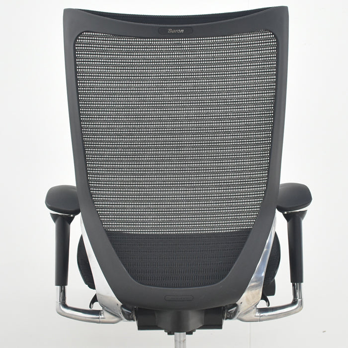 【中古】オカムラ バロン ハイバック 可動肘 ポリッシュ 2019年製 2025082102【中古オフィス家具】
