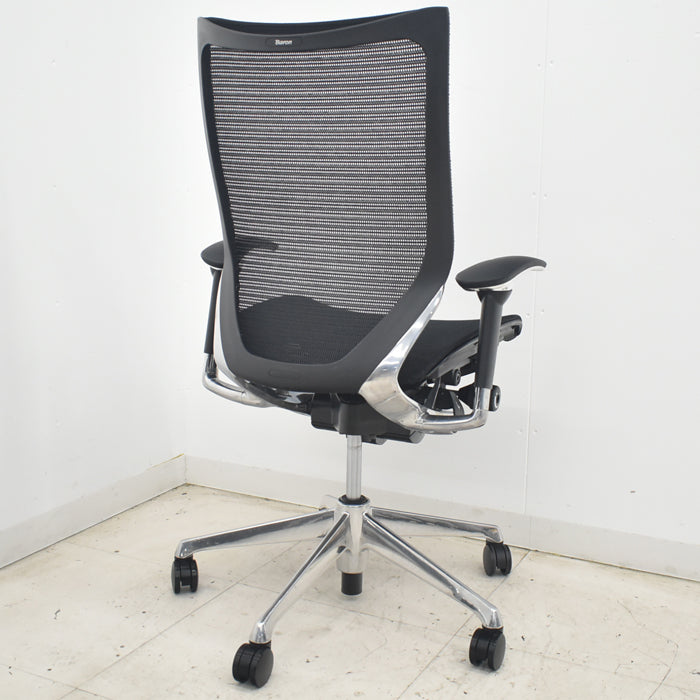 【中古】オカムラ バロン ハイバック 可動肘 ポリッシュ 2019年製 2025082102【中古オフィス家具】