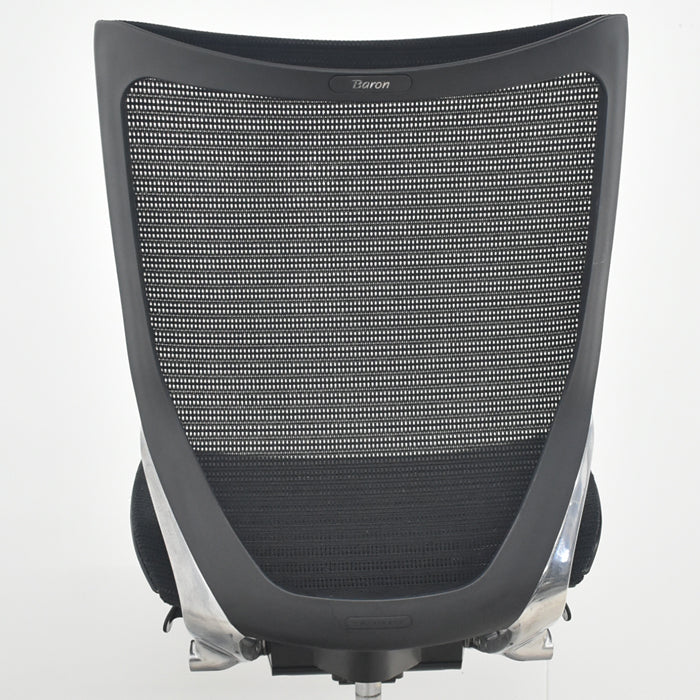【中古】オカムラ バロン ローバック 肘なし ポリッシュ 2025082104【中古オフィス家具】