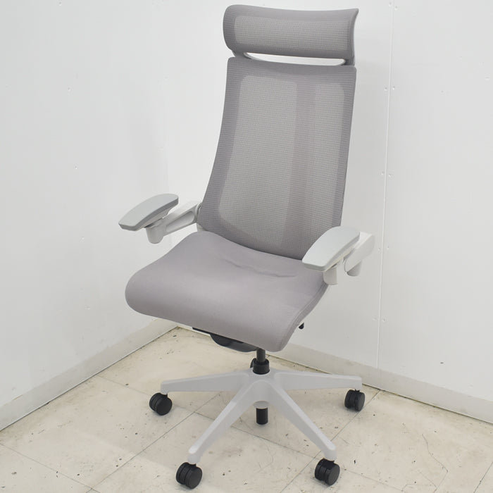 【中古】イトーキ Act アクトチェア エクストラハイバック 4Dリンクアーム 2022年製 2025082504【中古オフィス家具】
