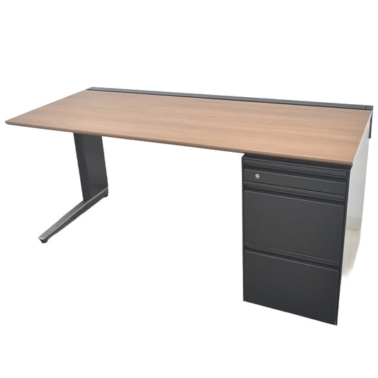 【中古】 オカムラ プロステージクレスト 片袖デスク W1600 2025082601【中古オフィス家具】【中古】