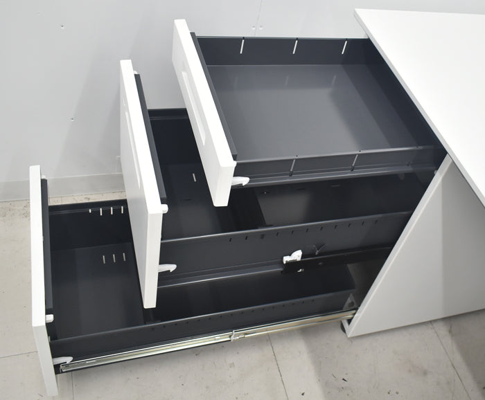 【中古】コクヨ ISシリーズ 両袖デスク W1400 2025082603【中古オフィス家具】