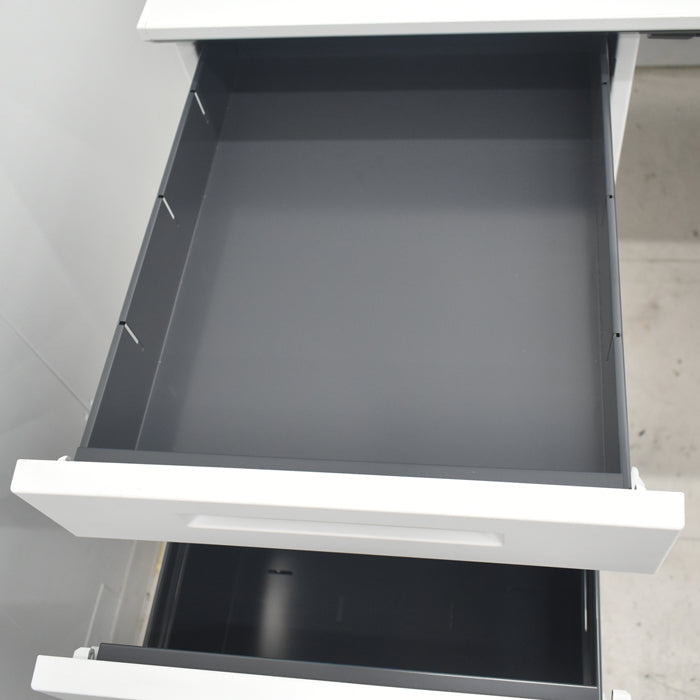 【中古】コクヨ ISシリーズ 両袖デスク W1400 2025082603【中古オフィス家具】