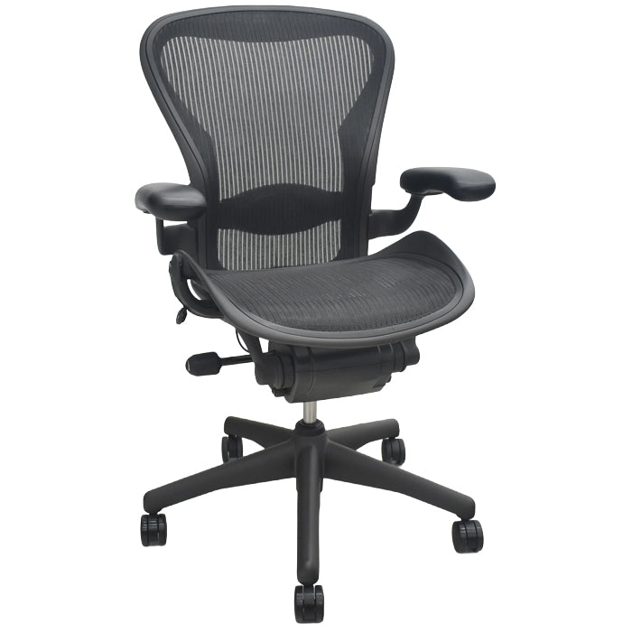 【中古】ハーマンミラー アーロンチェア Bサイズ スタンダード ランバーサポート 2025082804【中古オフィス家具】