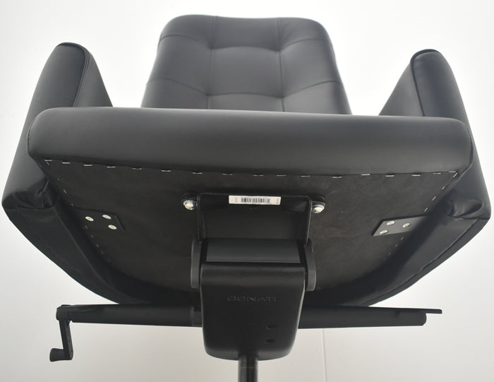 【中古】オカムラ L433Jシリーズ エグゼクティブチェア エクストラハイバック 革張り 2022年製 2025082901【中古オフィス家具】