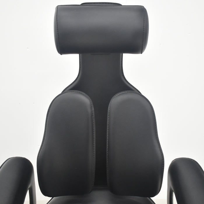 【中古】デュオレスト CHAIRMAN ハイバック ヘッドレスト 固定肘 革張り 2025090105【中古オフィス家具】