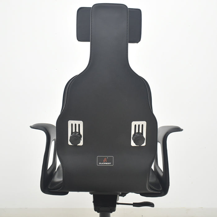 【中古】デュオレスト CHAIRMAN ハイバック ヘッドレスト 固定肘 革張り 2025090105【中古オフィス家具】
