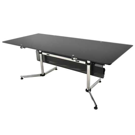 【中古】USM Haller キトス KITOS ワークデスク ガラス天板 幅1995 2025101001【中古オフィス家具】