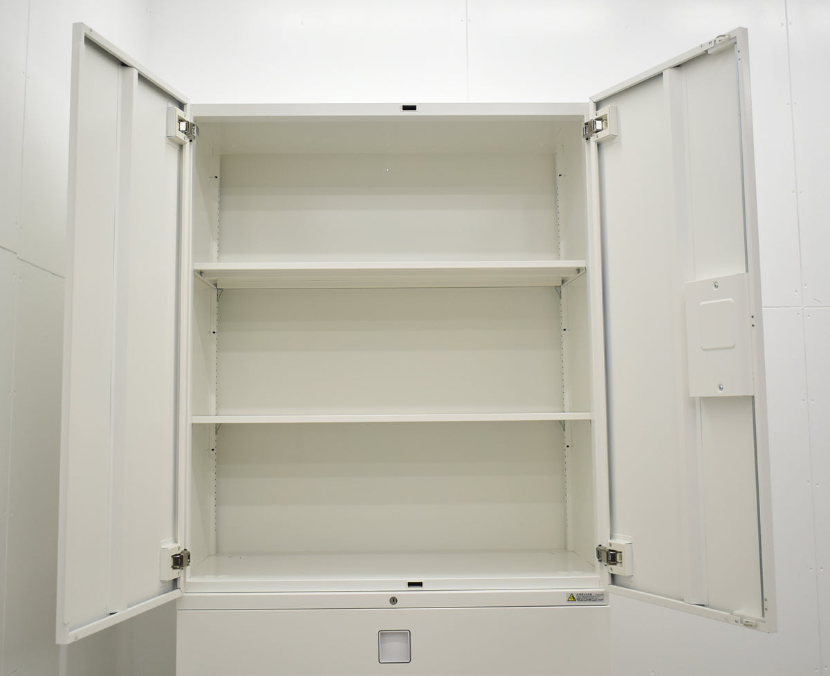 【中古】オカムラ レクトライン 両開き+3段ラテラル ユニット書庫 幅900 2025101410【中古オフィス家具】