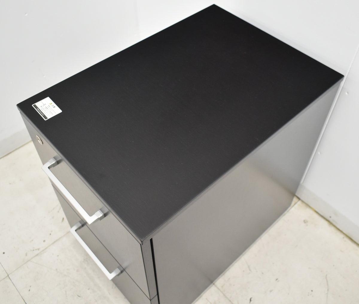 【中古】オカムラ EX-100 2段ワゴン ソフトクローズ 幅435 2025101601【中古オフィス家具】