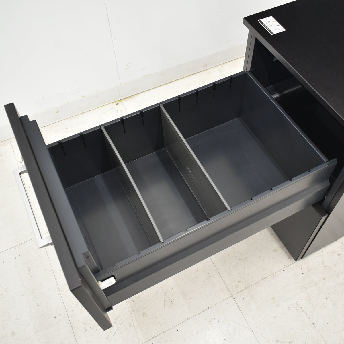 【中古】オカムラ EX-100 2段ワゴン ソフトクローズ 幅435 2025101601【中古オフィス家具】