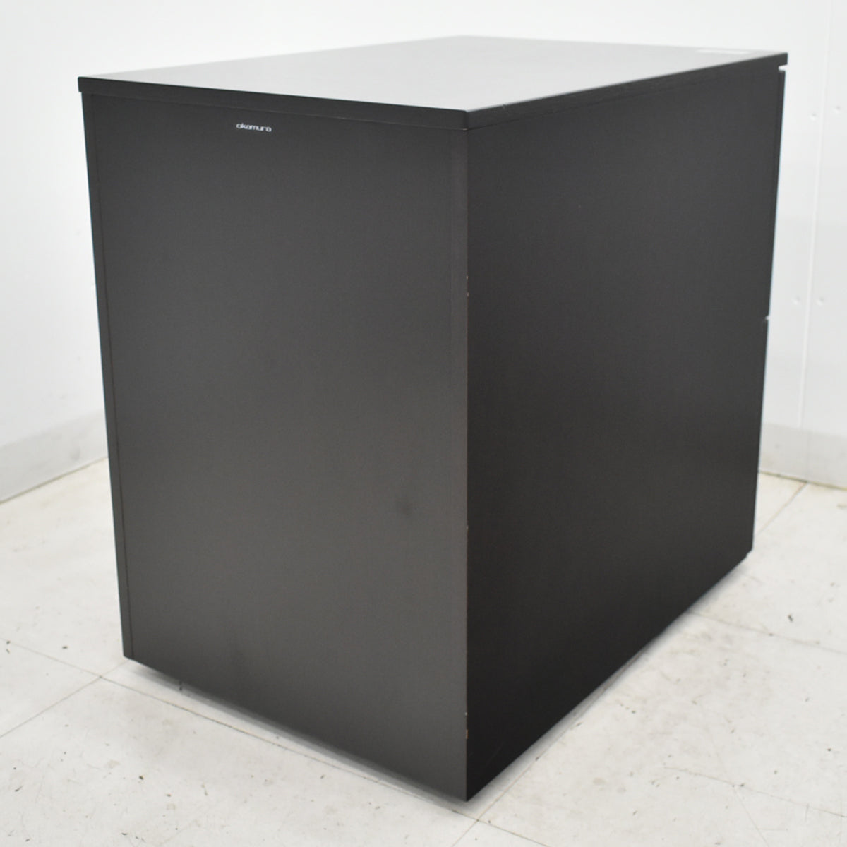 【中古】オカムラ EX-100 2段ワゴン ソフトクローズ 幅435 2025101601【中古オフィス家具】