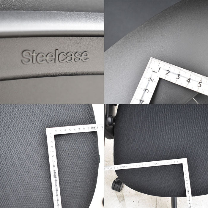 スチールケース リープV2 可動肘 USモデル 2023041105【中古オフィス家具】【中古】