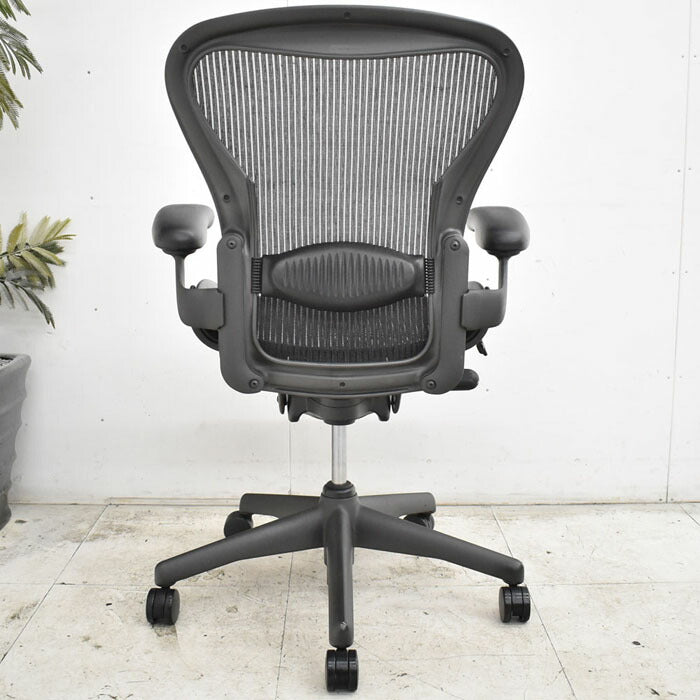 ハーマンミラー Hermanmilller アーロンチェア Bサイズ ランバーサポート 2023041501【中古オフィス家具】【中古】