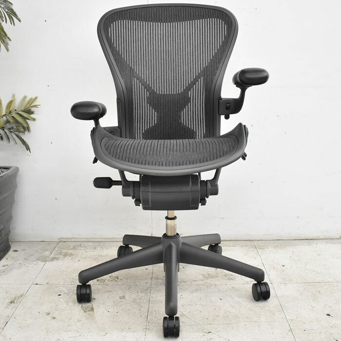 ハーマンミラー Hermanmilller アーロンチェア Bサイズ フル装備 ポスチャーフィット 2023041502【中古オフィス家具】【中古】
