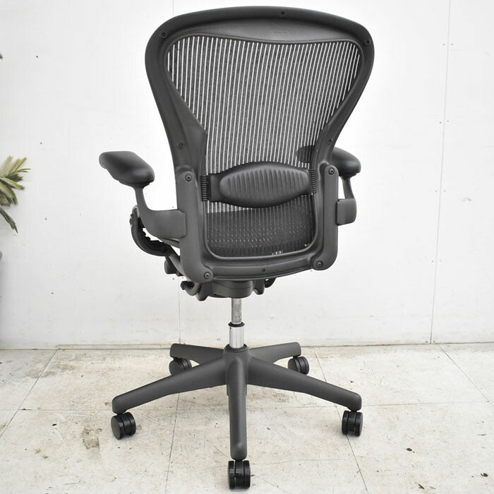 ハーマンミラー Hermanmilller アーロンチェア Bサイズ ランバーサポート 2023041503【中古オフィス家具】【中古】