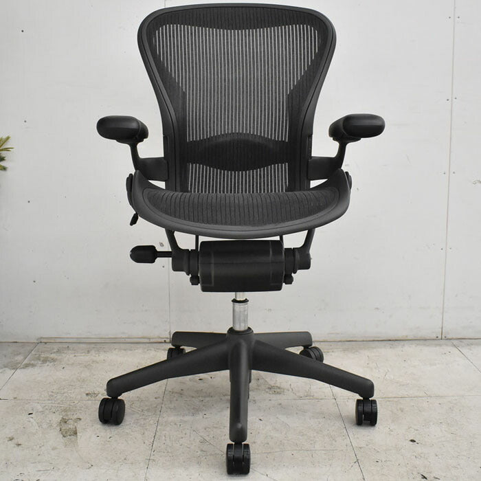 ハーマンミラー Hermanmilller アーロンチェア Bサイズ ランバーサポート 2023041505【中古オフィス家具】【中古】