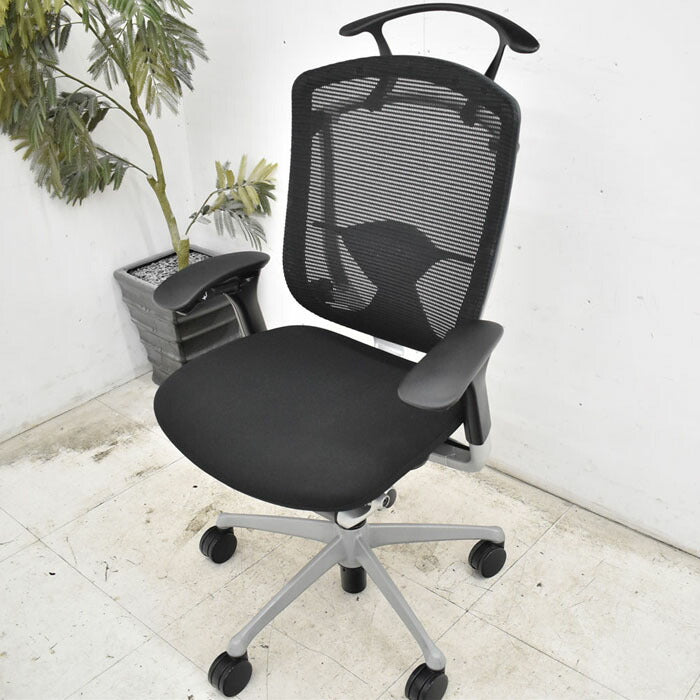 オカムラ コンテッサ 可動肘(新品肘パット)ランバーサポート ハンガー 2023041702【中古オフィス家具】【中古】