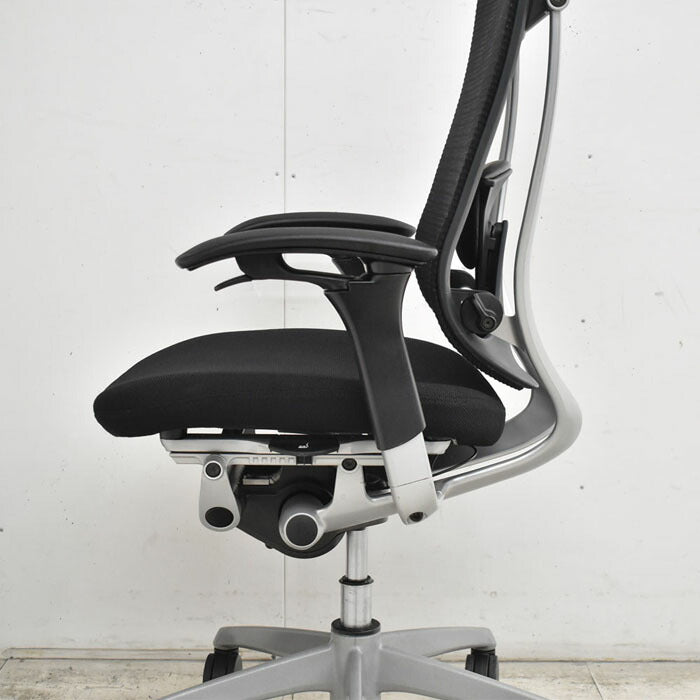 オカムラ コンテッサ 可動肘(新品肘パット)ランバーサポート 2023041703【中古オフィス家具】【中古】
