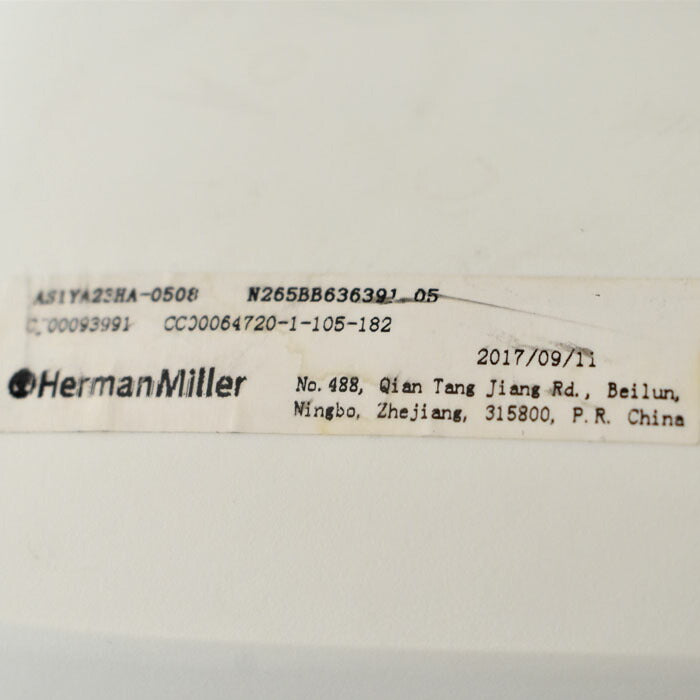 ハーマンミラー セイルチェア 可動肘 前傾機能付 ライトグレー 2023050101【中古オフィス家具】【中古】