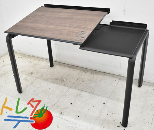 コクヨ KOKUYO アプティスデスク 片面トレータイプ 2019年製 W1225 2023042503【中古オフィス家具】【中古】