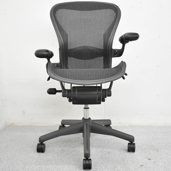 Hermanmilller ハーマンミラー アーロンチェア フル装備 Bサイズ ランバーサポート 2023051501【中古オフィス家具】【中古】