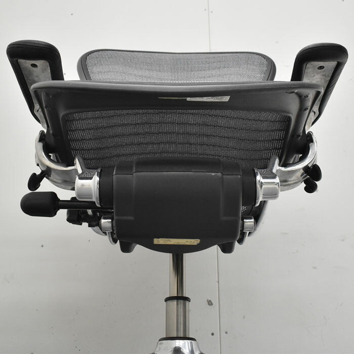 ハーマンミラー Hermanmiller アーロンチェア Bサイズ フル装備 ポスチャーフィット ウェーブメッシュ ポリッシュフレーム 2023051802【中古オフィス家具】【中古】