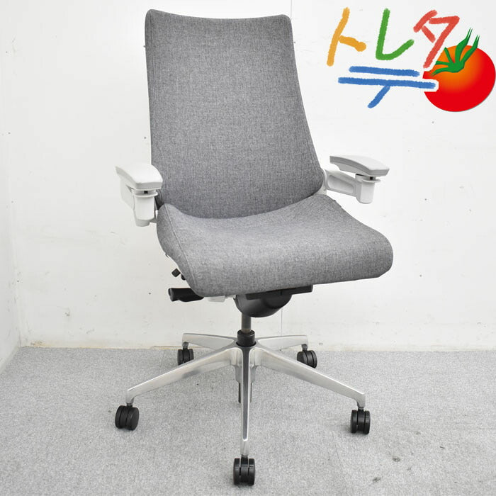 イトーキ ITOKI アクトチェア 4Dリンクアーム アルミポリッシュ脚 2019年製 2023052403【中古オフィス家具】【中古】