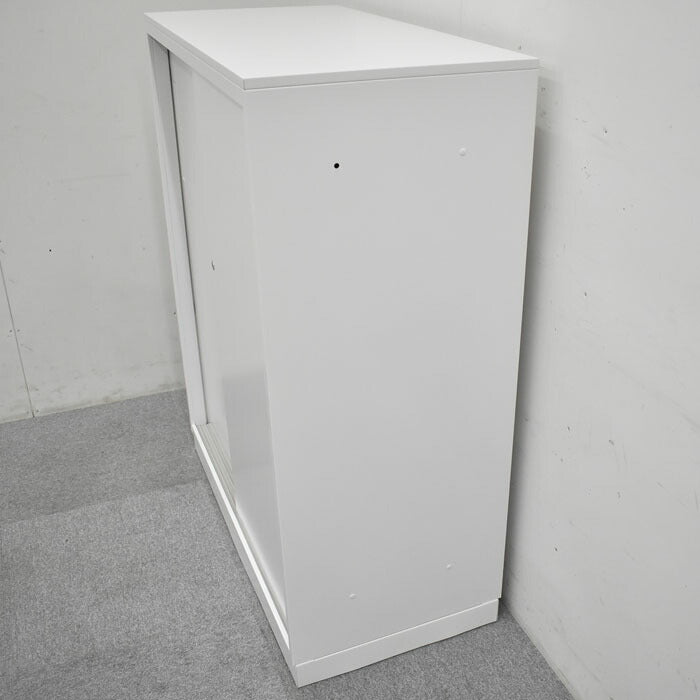 ウチダ 内田洋行 HS(ハイパーストレージ)シリーズ 引き違い書庫 天板付 W900 2023053001【中古オフィス家具】【中古】