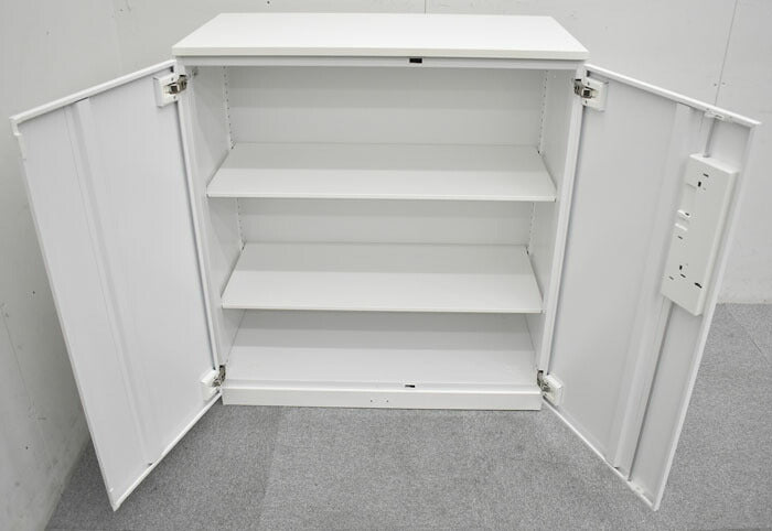 コクヨ エディア 両開き書庫 ベース・天板付 W900 2023053002