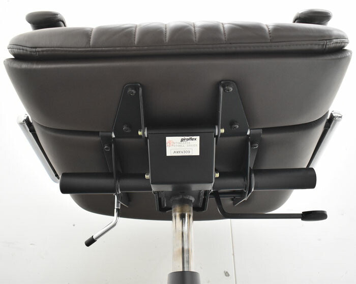 ジロフレックス Giroflex ブラサチェア 革張り 固定肘 2023053101