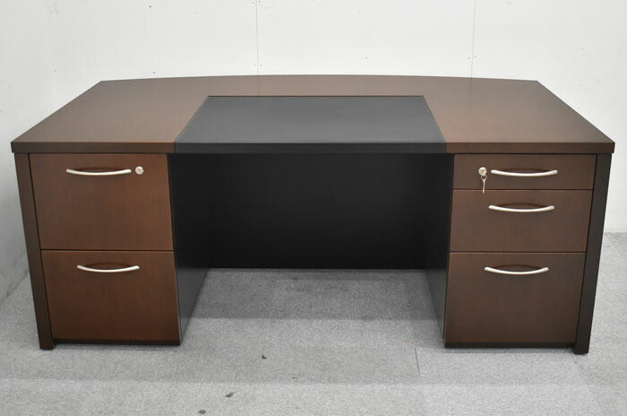 オカムラ 岡村製作所 Okamura 高級役員用両袖デスク オカムラ特注品 W1800 2023060602