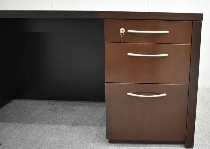 オカムラ 岡村製作所 Okamura 高級役員用両袖デスク オカムラ特注品 W1800 2023060602