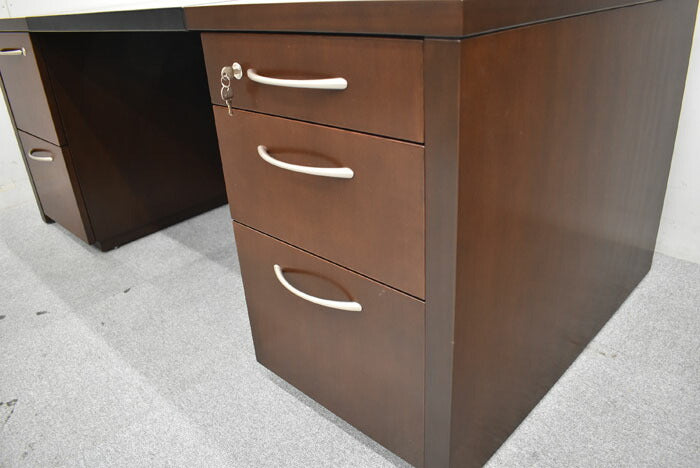 オカムラ 岡村製作所 Okamura 高級役員用両袖デスク オカムラ特注品 W1800 2023060602