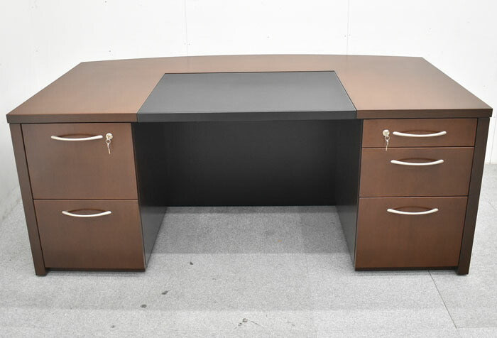 オカムラ 岡村製作所 Okamura 高級役員用両袖デスク オカムラ特注品 W1800 2023060603