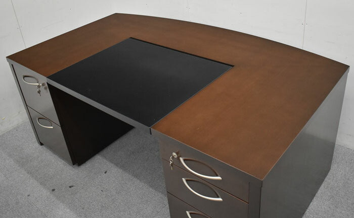 オカムラ 岡村製作所 Okamura 高級役員用両袖デスク オカムラ特注品 W1800 2023060603