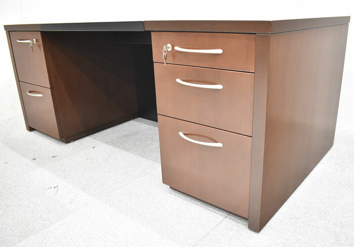 オカムラ 岡村製作所 Okamura 高級役員用両袖デスク オカムラ特注品 W1800 2023060603