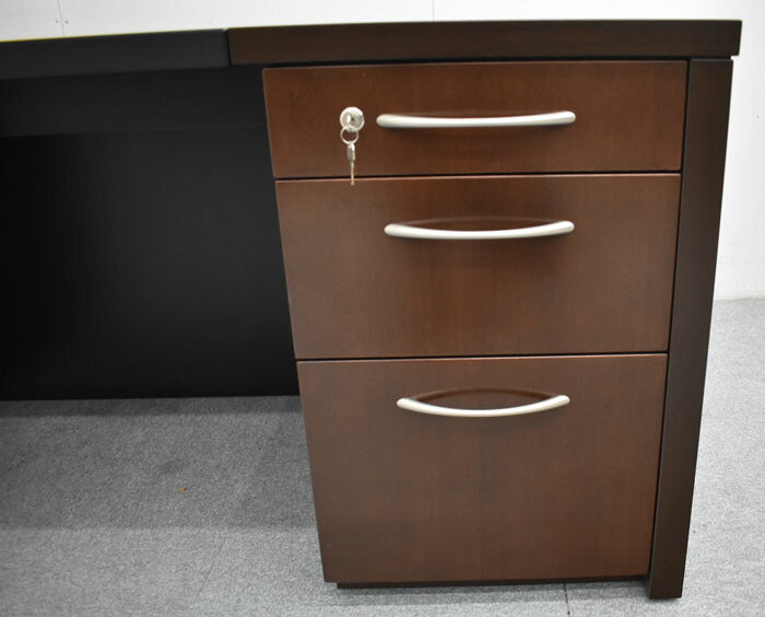 オカムラ 岡村製作所 Okamura 高級役員用両袖デスク オカムラ特注品 W1800 2023060603