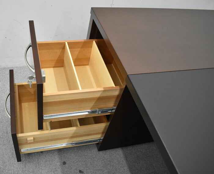 オカムラ 岡村製作所 Okamura 高級役員用両袖デスク オカムラ特注品 W1800 2023060603